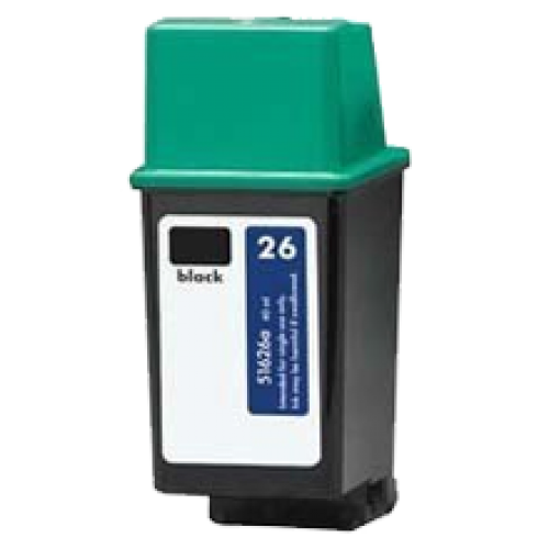 HP 26 51626A Remanufactured Black Ink Cartridge 