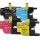 Brother LC75 Compatible Ink Cartridge Combo Pack(BK/C/M/Y) High Yield, compatible for LC71