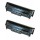 HP 12A Q2612A Compatible Black Toner Cartridge 2 Packs 