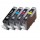 Canon CLI-8 Compatible Combo Pack Black/Cyan/Magenta/Yellow (With Chip )